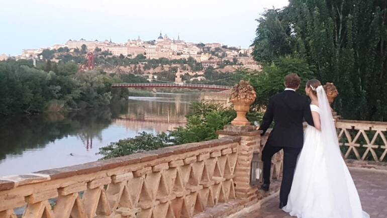 Boda internacional con vistas a Toledo-Cigarral del Ángel